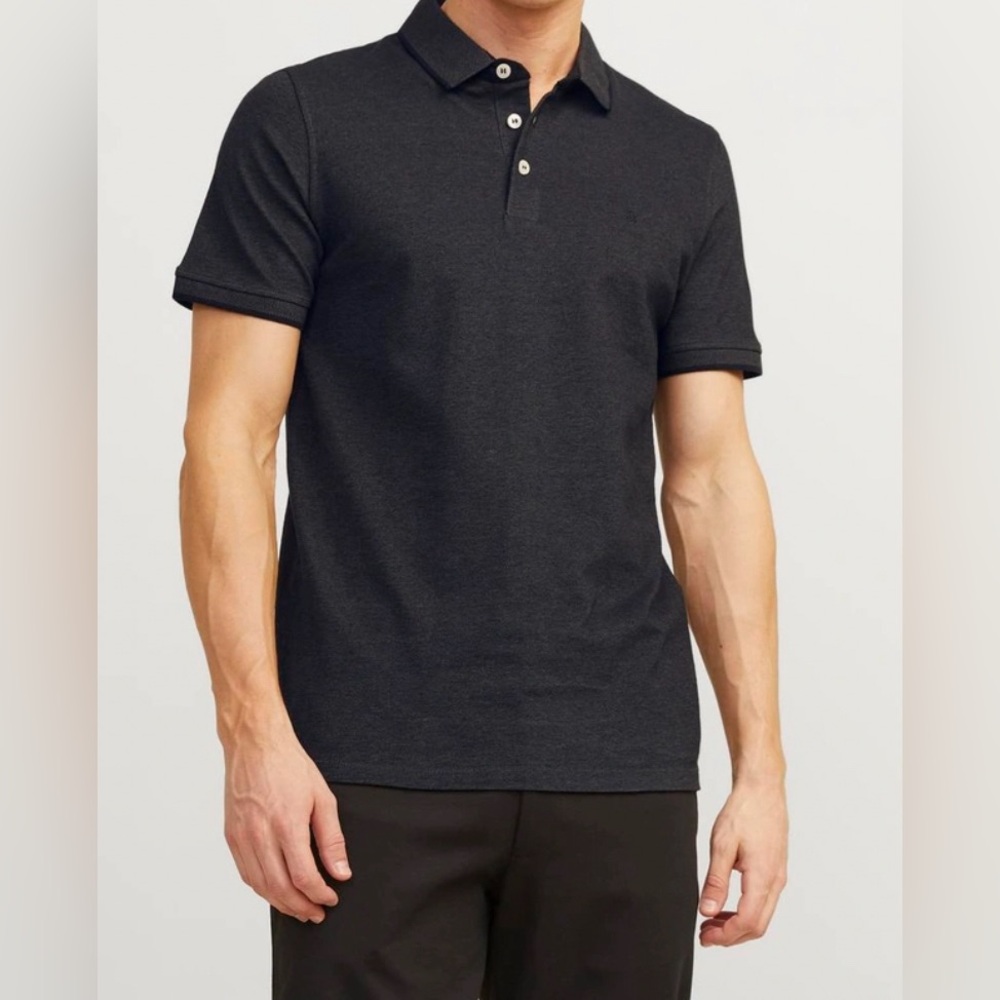BNWT 100% Cotton Men's Dark Grey Polo Shirt